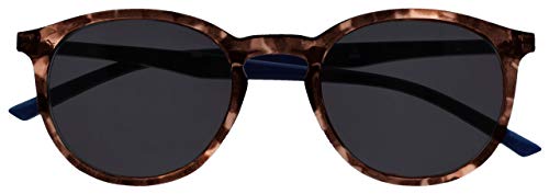 Opulize Met Grande Cómodo Marrón Carey Azul Armas Hombres Mujeres Lectores De Sol Gafas De Lectura UV400 S60-2 +1,50