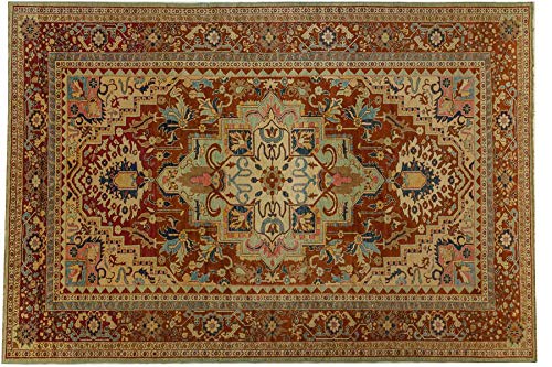 Orientimports Chobi Ziegler - Alfombra Oriental (60 x 89 cm, Hecha a Mano, 100% algodón)