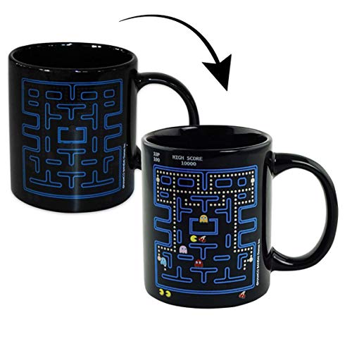 Paladone Pac Man PP2525PMTX, Taza Térmica, Cambio al calor Pantalla