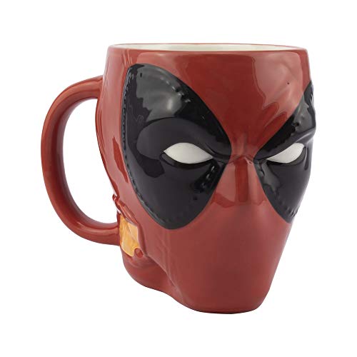 Paladone PP6485DPL Deadpool-Head - Taza con forma de cabeza