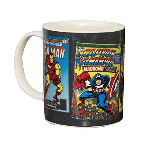 Paladone Taza Marvel Comics, Cerámica, Multicolor, 12x9x9 cm