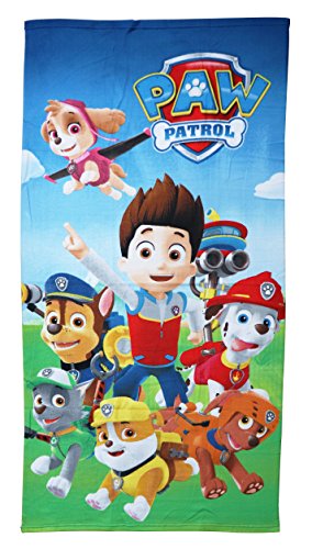 Patrulla Canina - Toalla infantil microfibra 70x140 cm todos los personajes