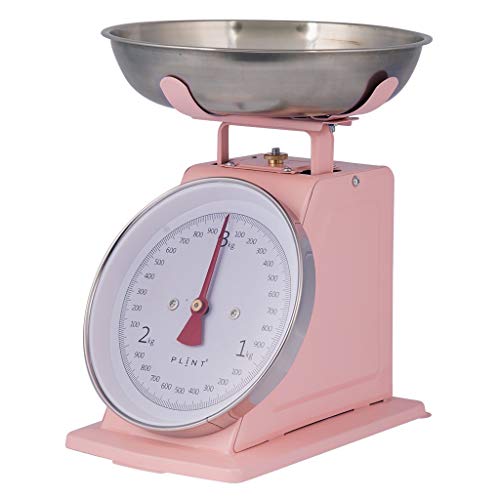 PLINT - Báscula de cocina (metal), diseño retro, color rosa