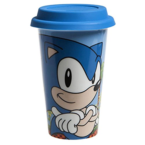 PMS Classic Sonic The Hedgehog Ceramic Travel Mug