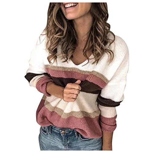 Poachers jerséis Mujer Originales jerséis navideños Mujer Jersey Mujer Invierno 2019 Cuello en Pico Jersey Mujer Invierno 2019 Tallas Grandes Jerseys Mujer Invierno Fiesta S-3XL