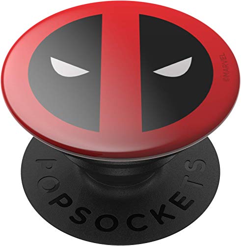 PopSockets PopGrip - Soporte y Agarre para Teléfonos Móviles y Tabletas con un Top Intercambiable - Deadpool Icon Gloss