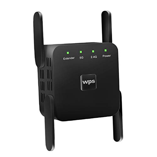 prasku 1200Mbps 2.4G 5G Repetidor Inalámbrico WiFi 4 Antenas Amplificador de Señal Enchufe de La UE