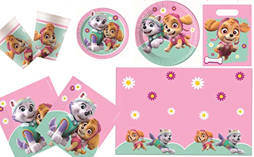 Procos 10133067-Set de Fiesta de cumpleaños Infantil con diseño de la Patrulla Canina, Multicolor (10133067)