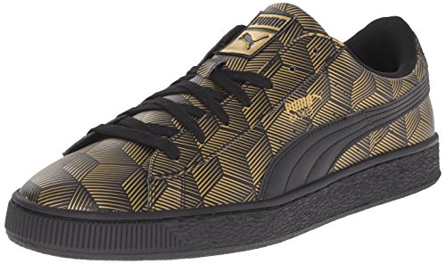 Puma Basket Classic metal zapatillas de deporte de moda, Black, 12 D(M) US