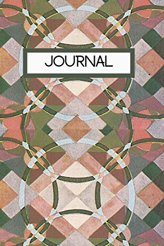 Quilt Design Journal Notebook: Retro Vintage Quilt Inspired Journal Notebook, 100 Lined Pages, 6x9 Inches