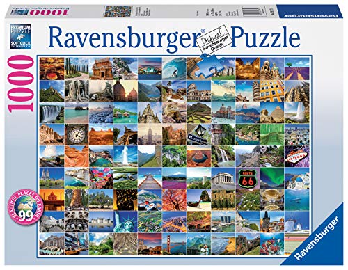 Ravensburger - Los 99 Lugares más Bellos del Mundo, Puzzle de 1000 Piezas (19371 4)