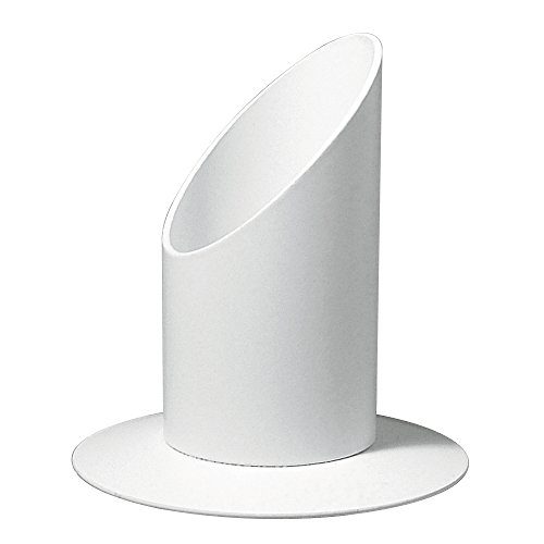 Rayher 2514002 Portavelas de Metal para Velas candelabro o Columna, Blanco Mate, ø 30 mm