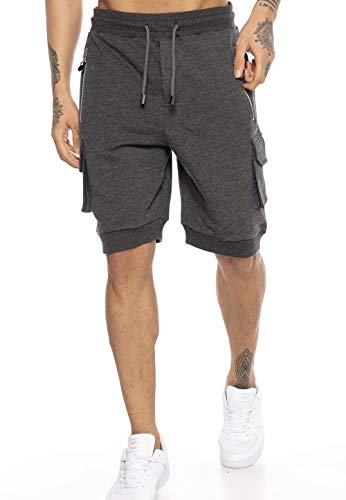 Red Bridge Pantalones Cortos Deportivos con Bolsillos Grandes Laterales para Hombre Gris Oscuro