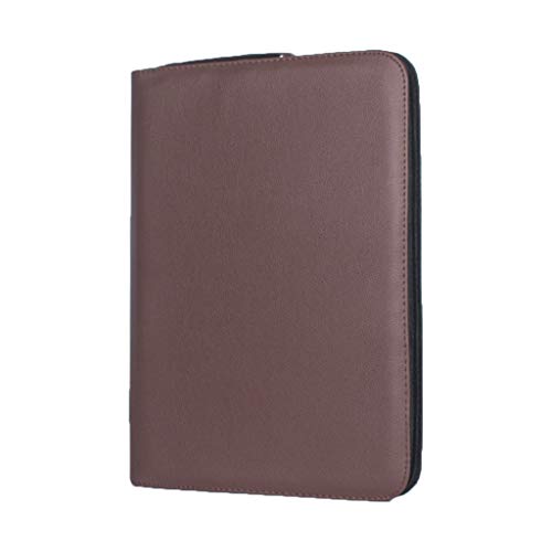 RK-HYTQWR Estuche para l¨¢Pices con Fuente de Gran Capacidad, 48 Ranuras, Estuche para Bol¨ªgrafos, Suministros de Soporte para Escritura, Estuche para Bol¨ªgrafos de Cuero de PU, marr¨®n