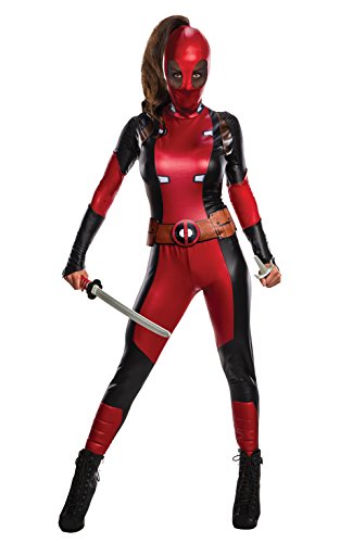 Rubies Disfraz oficial de Disney Marvel Deadpool para mujer, gama Secret Wishes, talla XS para mujer, Reino Unido 6-8