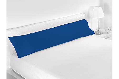 SABANALIA - Funda de Almohada Combina (Disponible en Varios tamaños y Colores), Cama 120-140 x 45, Azul