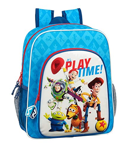 safta 612031640 Mochila Junior Adaptable Carro Toy Story, Azul