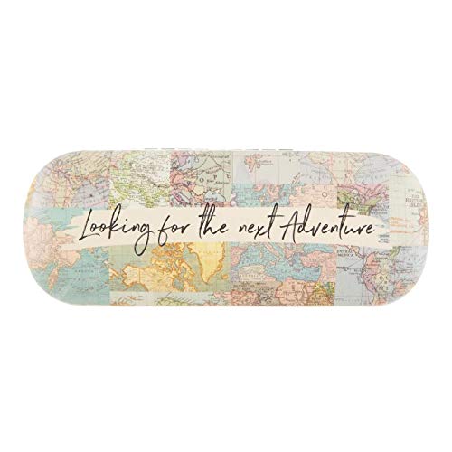 Sass & Belle Funda Gafas Mapas, multicolor, Unico Unisex Adulto