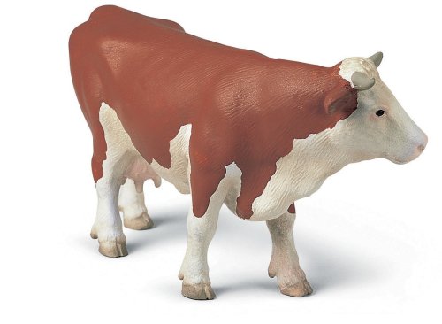 Schleich 13134 - Figura de Vaca, Color marrón y Beige