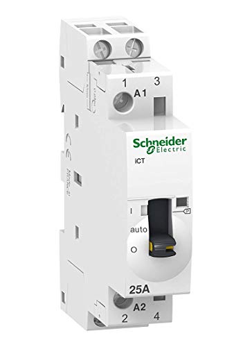 Schneider Electric A9C21732 Acti 9 iCT Conector, 25A, 2NA, 230/240Vca, 81mm x 18mm x 60mm, Blanco