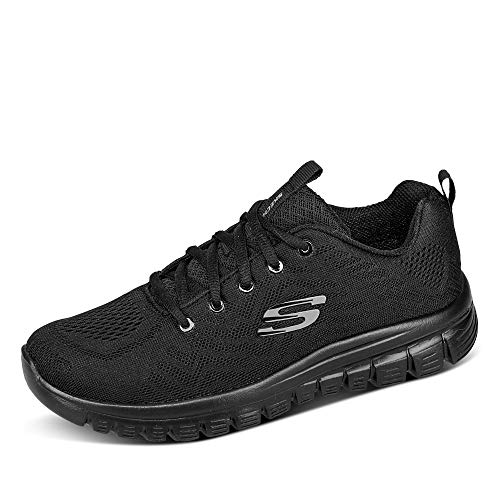 Skechers Graceful-Get Connected-12615 - Zapatillas deportivas para mujer Negro 41 EU