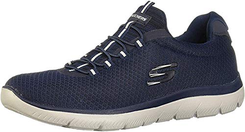 Skechers Summits, Zapatillas sin Cordones Hombre, Azul (Navy Mesh/Trim Nvy), 46 EU