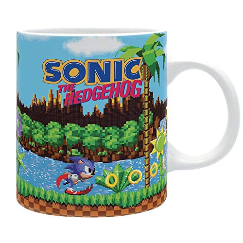 Sonic the Hedgehog - Taza de café - Retro Level - Tailes - Caja de regalo
