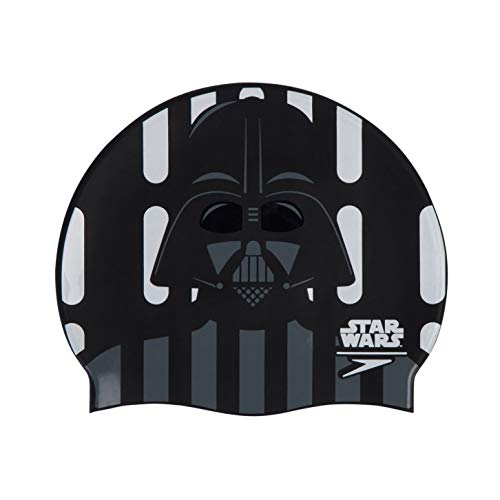 Speedo Gorro Estampado Star Wars Darth Vader natación, Adult Unisex, Negra, Talla única