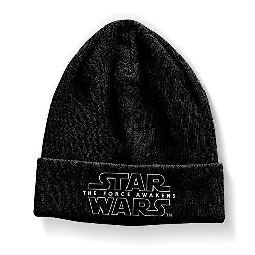 Star Wars Mercancía con Licencia Oficial 7 - The Force Awakens Beanie (Negro)