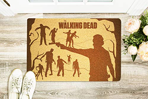 StarlingShop Felpudo de bienvenida con texto en inglés "Walking Dead" y "Walking Dead"