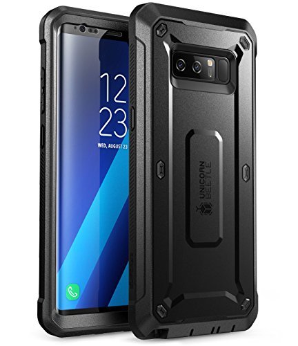 SupCase Funda Galaxy Note 8 Plus [Serie Unicorn Beetle Pro] Carcasa Completa Resistente con Protector de Pantalla Integrado para Galaxy Note 8 (2017 Release) Negro