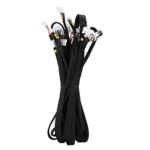 Sutinna Cable de extensión de Impresora 3D de Metal + Nylon, Accesorios de Impresora 3D duraderos Kits de Cable de extensión Host para Creality 3D CR-10/10S/10S4, Alfawise U20, TEVO Tornado