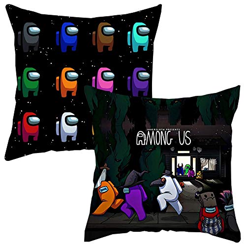 SZWL Fundas de Cojín para Juegos - Throw Pillow Case Funda, Paquete de Fundas de cojín para Videojuegos, Funda de Almohada de Cintura de 45 x 45 cm