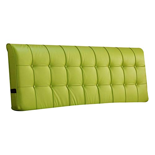 Tao Amortiguador Europeo de la cabecera Cojín Suave de la Cintura del Bolso Suave del cabecero del Paquete de la Cama Doble de la Parte Posterior Grande (Color : Verde Claro, Tamaño : 163x10x55cm)