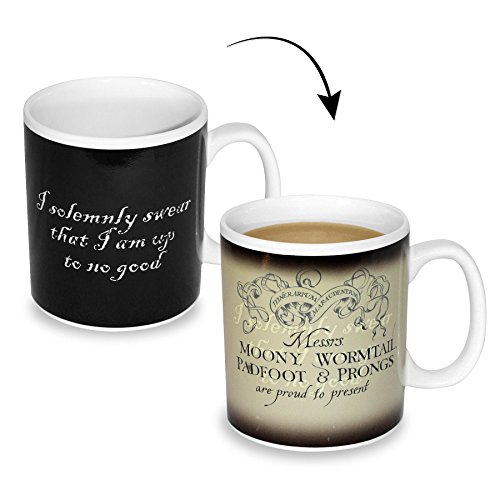 Taza con efecto térmico XL Harry Potter - Marauder's Map/Mapa del Merodeador