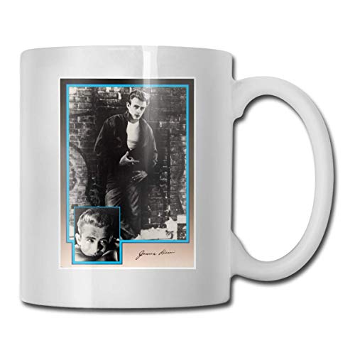 Taza de viaje de café James Dean, talla única, hilarante, blanca, para hombres y mujeres