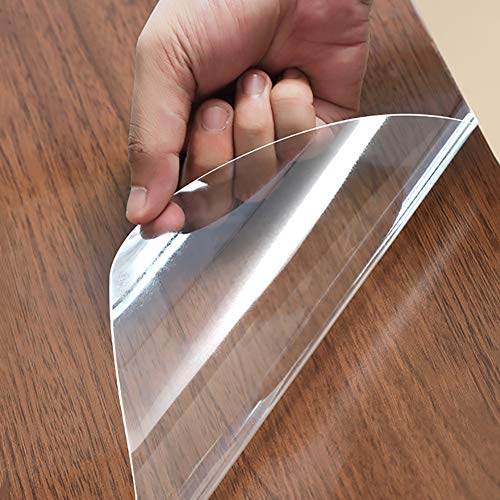 Transparente Muebles Protector De Película, Alta Temperatura Película Protectora De Mesa Mismo-Adhesivo Impermeable Película Ventana para El Vidrio Estufa Nevera-Thick 0.14mm 60x240cm(24x94inch)