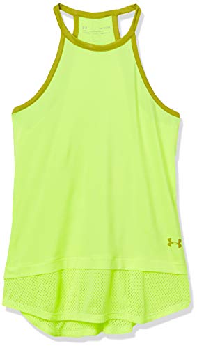 Under Armour - Camiseta sin Mangas para Mujer, Mujer, Sin Mangas, 1351597, Rayos X (786)/Verde Silenciado, XL