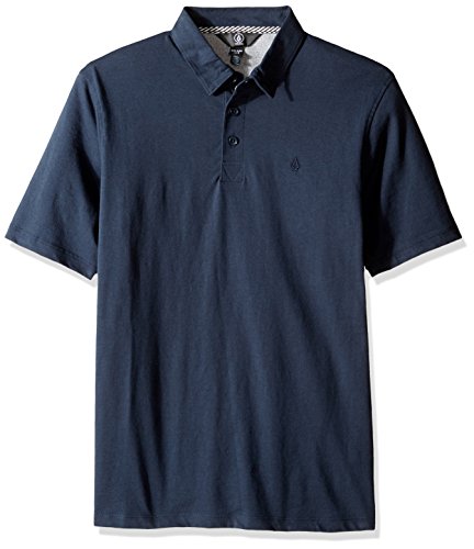 Volcom Joven Wowzer - Polo de Manga Corta para niño y niño pequeño Azul Marino 1 M