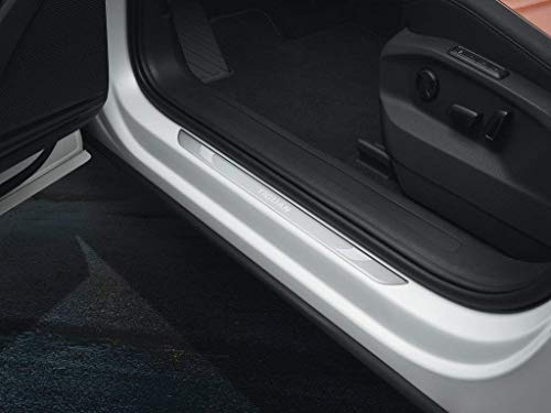 Volkswagen - Listones de umbral delanteros de aluminio, producto original para Volkswagen Tiguan MQB modelo 2016