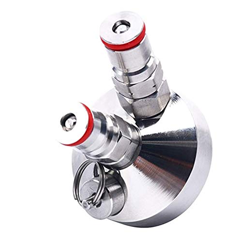 XIAOFANG Lock Mini Keg Tap Dispenser para Mini Beer Keg Dispensador de Acero Inoxidable Dispensador de Acero Innovador Homebrew Spear 3.6L / 5L / 10L Herramienta de Cerveza (Color : Silver Red)