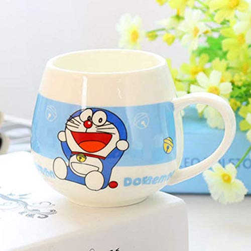 xiaojing Originalidad Flamingo Hello Kitty Doraemon Taza De Dibujos Animados Taza De Cerámica Taza Café Leche Botín Taza Encantadora Encantador Conciso Vidrio De La Oficina