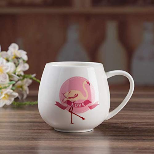 xiaojing Originalidad Flamingo Hello Kitty Doraemon Taza De Dibujos Animados Taza De Cerámica Taza Café Leche Botín Taza Encantadora Encantador Conciso Vidrio De La Oficina