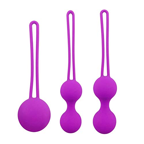 YouQDOLL 3 unids/set Para Bola de Kegel de Suelo Pelvico de la Salud Masajeador silicona segura Ejercicio apretado vaginal Bola Ben Wa Bola pequeña femenina adultos