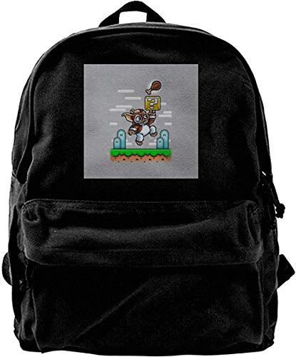 Yuanmeiju Mochila de Lona Gremlins Super Gizmo Bros Mochila Gimnasio Senderismo Bolsa de Hombro para portátil Mochila para Hombres Mujeres