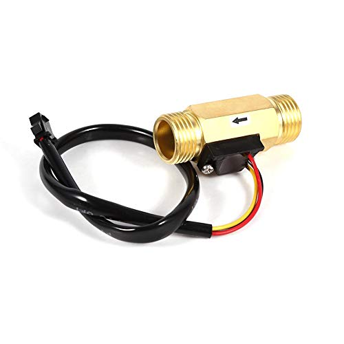 1-30L / min Interruptor de flujo de agua, 1Pc Nuevo G1 / 2"Cobre Efecto Hall Sensor de flujo de agua líquida Interruptor Medidor de caudalímetro