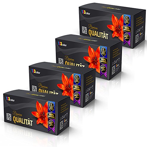 4 cartuchos de tinta alternativos para Epson Workforce Pro WP 4095 DN Blauer Engel WP 4515 WP 4515 DN WP 4520 WP 4525 XL T7011 T7012 T7013 T7014 negro, cian, magenta y amarillo Office Quantum Serie