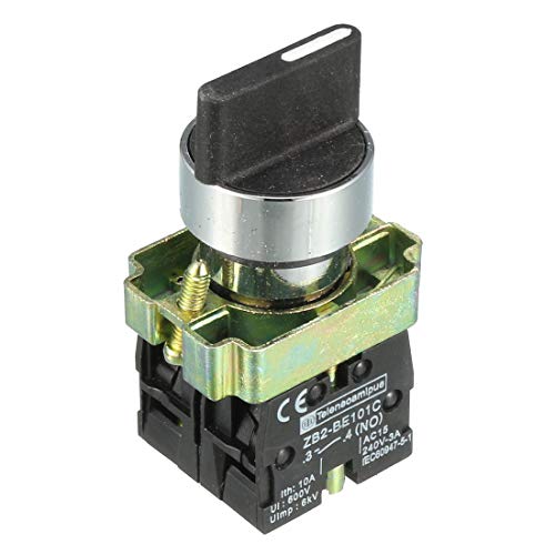 AC 600 V 10 A 3 Posición del selector de bloqueo Acción 2 no DPST Rotary Interruptor