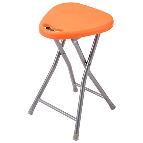 AJH Silla Plegable, Banco de Zapatos para Cambio, Taburete de baño, Marco de Metal, Multiusos, Antideslizante, portátil, Cocina, Sala de Estar, Patio