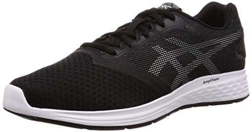 Asics Patriot 10 1011a131-002, Zapatillas de Entrenamiento para Hombre, Negro (Black/White), 44 1/2 EU